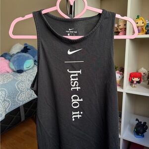 Nike “Just Do It” Sleeveless Tank Top Black Size S